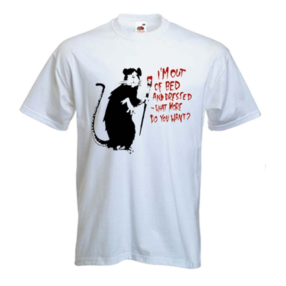 Banksy 'I'm Out Of Bed And Dressed' T-Shirt